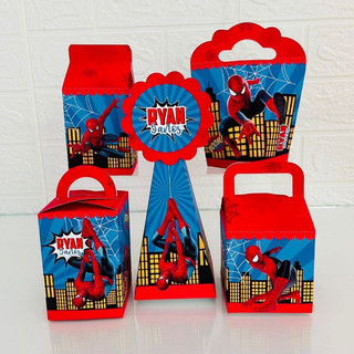 Caixas personalizadas homem aranha, kit festa homem aranha, caixinha homem aranha (pegue e monte)