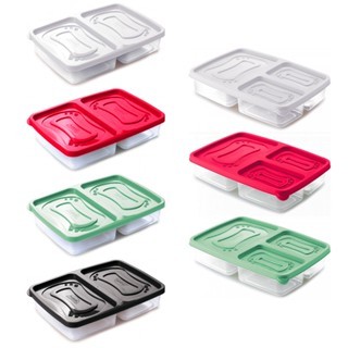 Pote com divisórias porta frios marmita vasilha frutas salada comida fit lanche geladeira freezer microondas tapware
