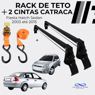 Rack Teto Vhip Fiesta Hatch Sedan 03 à 15 + 2 Cintas Catraca em Oferta na Shopee