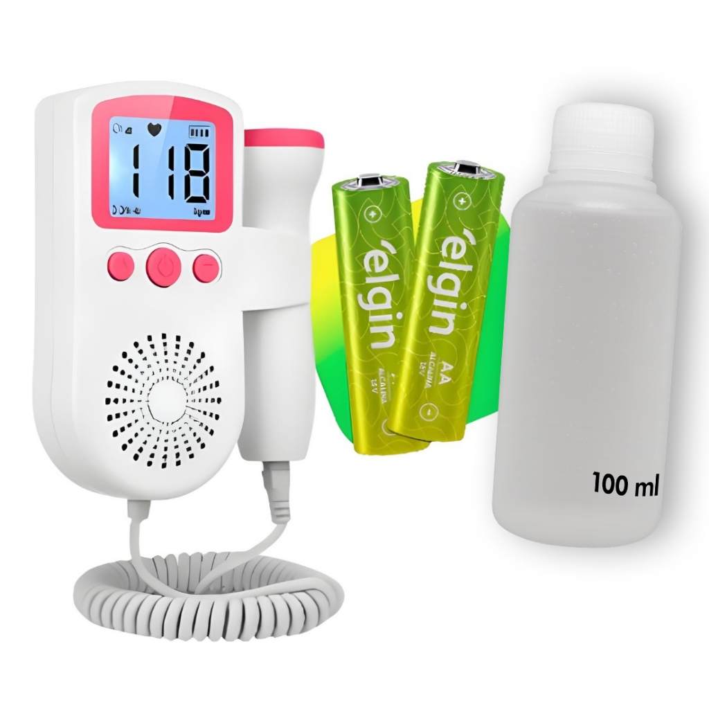 Doppler Fetal Monitor De Frequência Cardíaca Para Bebês Display Gravidez Detector Ouvir Som Bebê