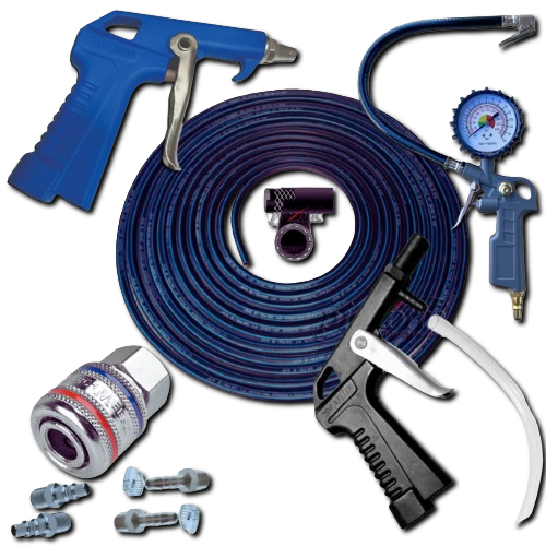 Kit Mangueira 1/4 10m P/ Compressor de Ar com Calibrador Inflador e Bico de Encher Pneus HDFL em Oferta na Shopee