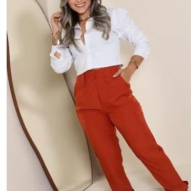 calça feminina de sarja social