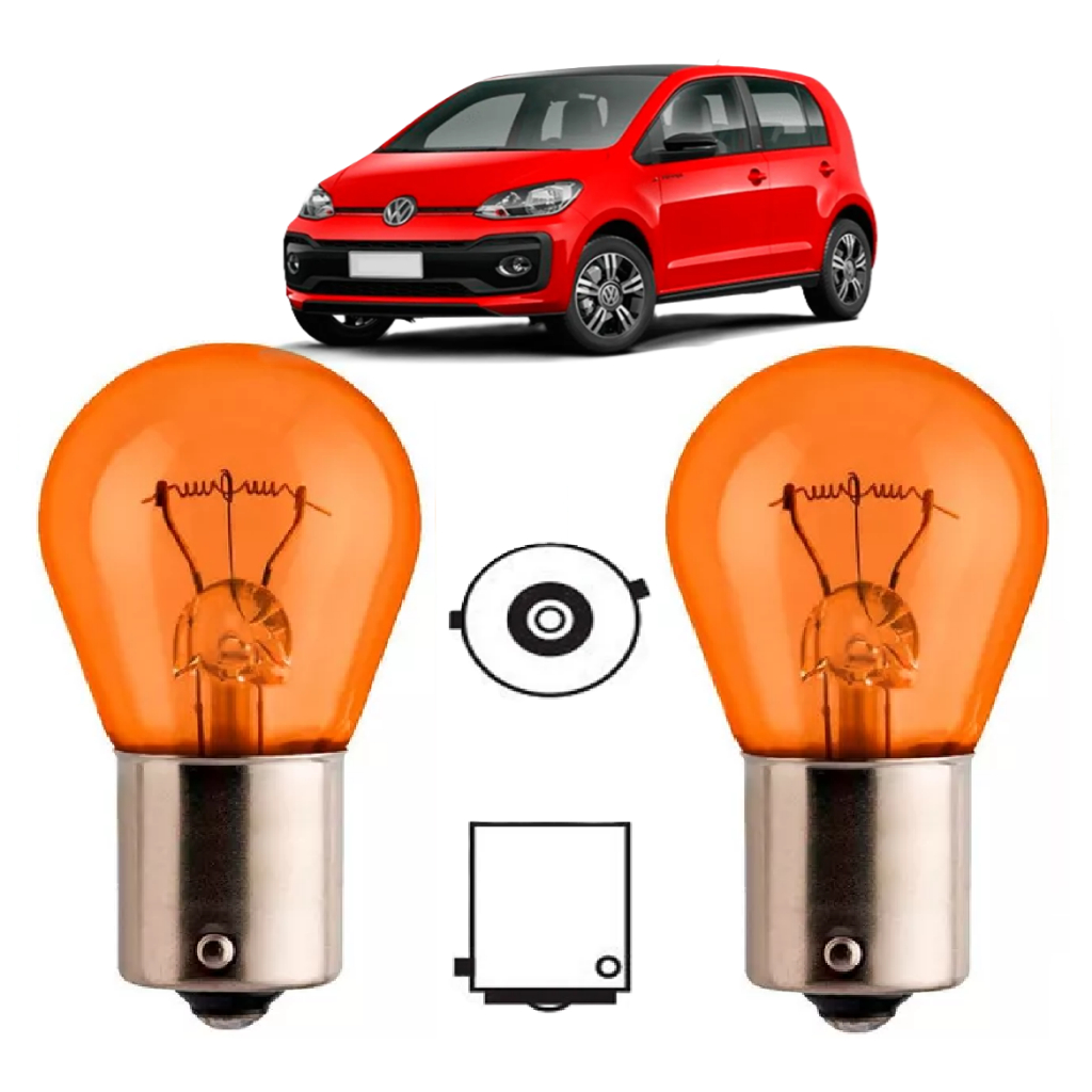 Par Lampada Pisca Seta Farol Volkswagen Up 2014 2015 2016