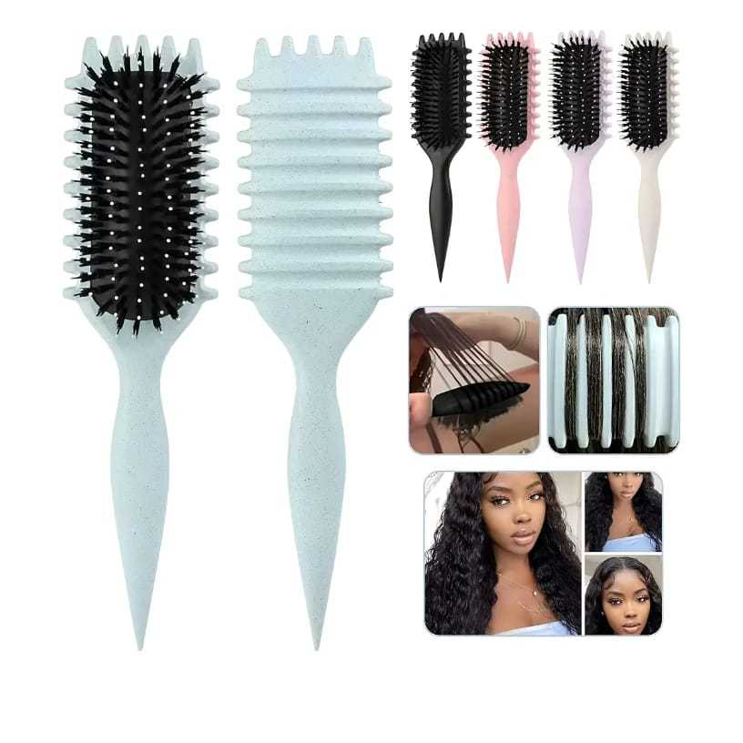 Escova De Estilo Bounce Curl Define Escova De Cachos Pente para Fitagem em Oferta na Shopee