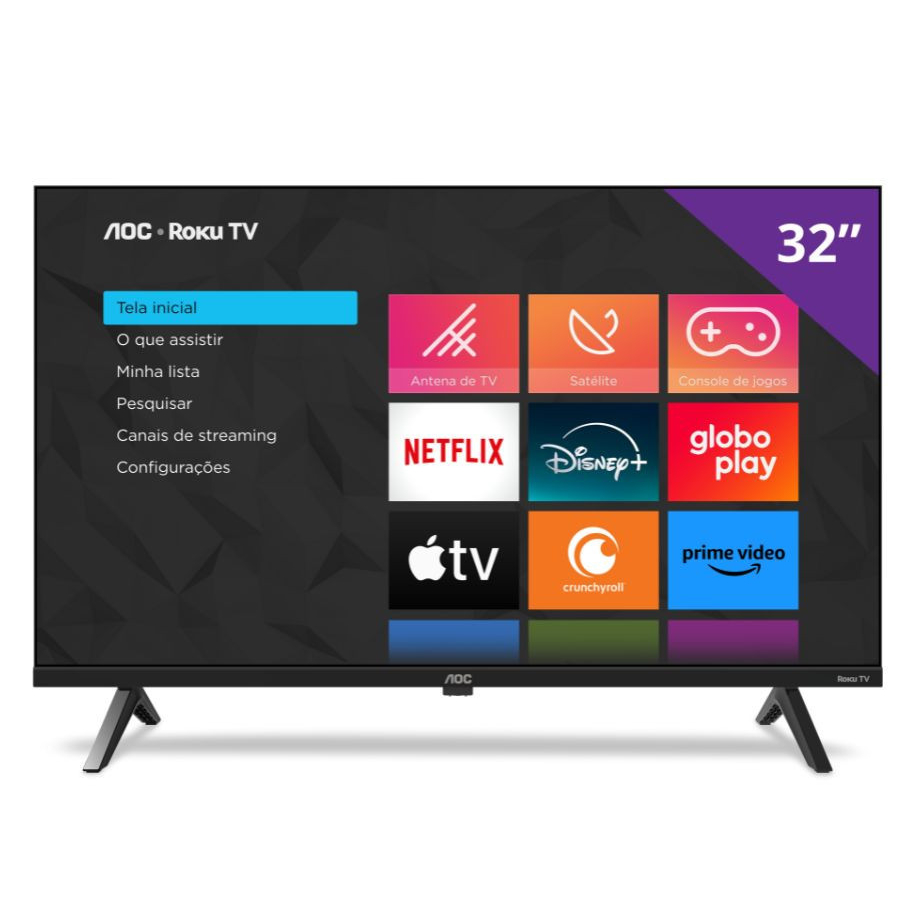 Smart TV AOC Roku 32 Dled HD Dolby Audio 32S5045/78G - Home Appliances