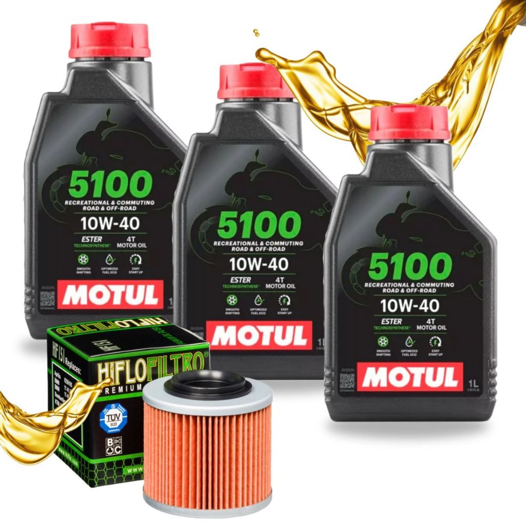 Troca de Óleo Bmw F650 Gs / G650 Gs Motul 5100 10w40 + Filtro Hiflo em Oferta na Shopee