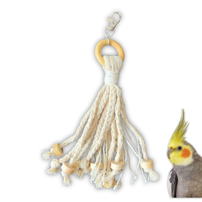 Brinquedos para calopsitas - Mordedor de Algodão  PSITA STORE