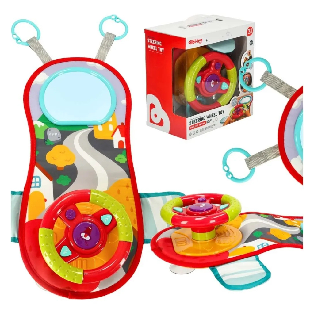 Brinquedo Tapetinho Simulador Volante Interativo Infantil