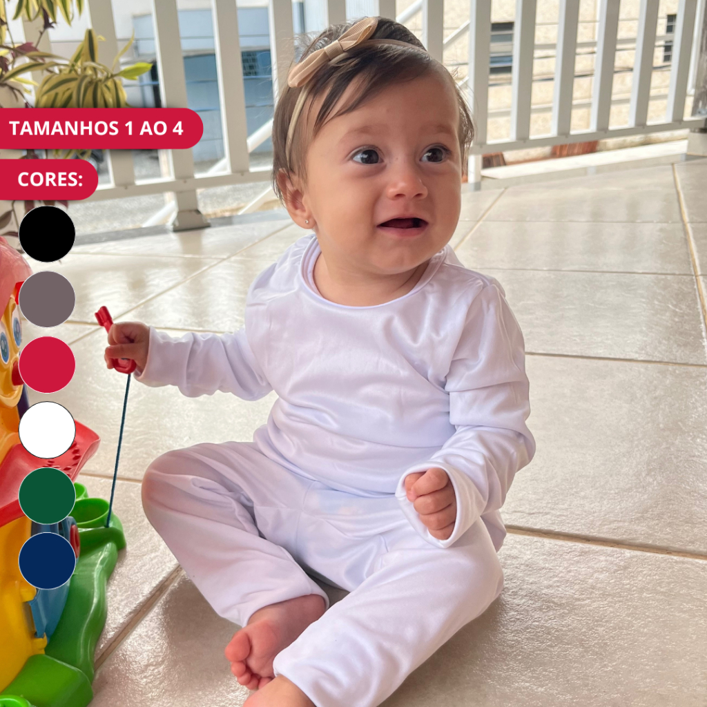 Conjunto Bebê Infantil Térmico Peluciado Quentinho Segunda Pele Lavin Basic 04-C6