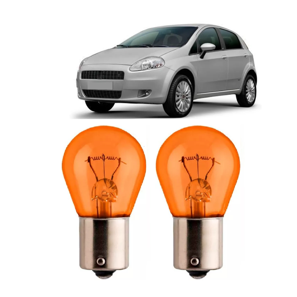 Par Lampada Pisca Seta Farol Punto 2008 A 2015 em Oferta na Shopee