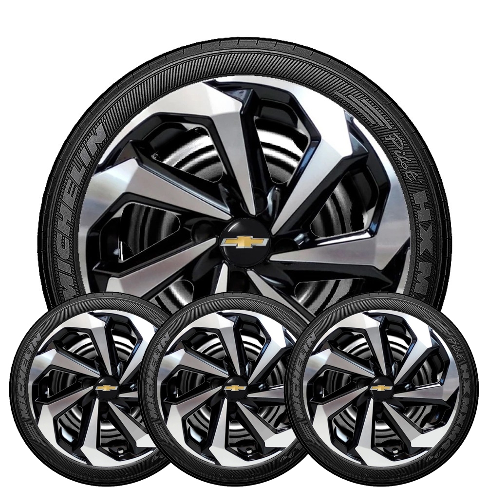 Jogo 4 Calotas Aro 13 14 15 Spider Compativel com Celta Corsa Classic Spin Meriva em Oferta na Shopee