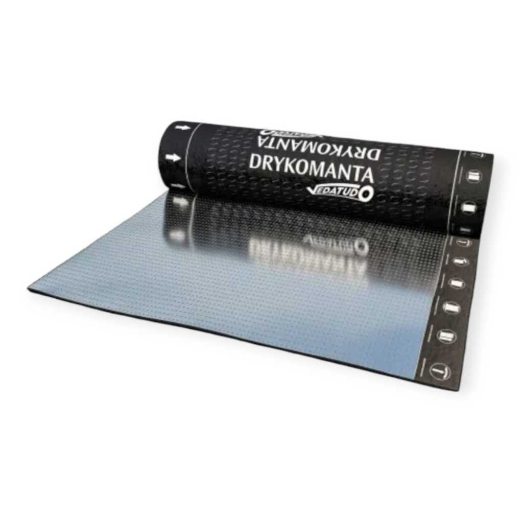 Manta Asfaltica Aluminizada 2mm Drykomanta Vedatudo 25kg Polietileno 1m x 10m de Comp MAÇARICO
