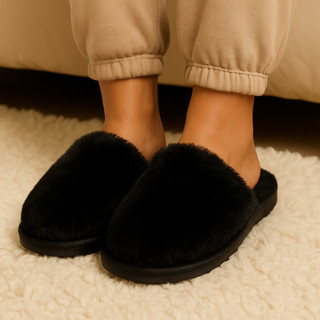 Pantufa peluciada - Pantufa de pelinho para o frio , inverno