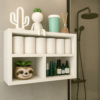 Nicho com Prateleiras para Decoração e Organização 100% MDF BRANCO 15mm