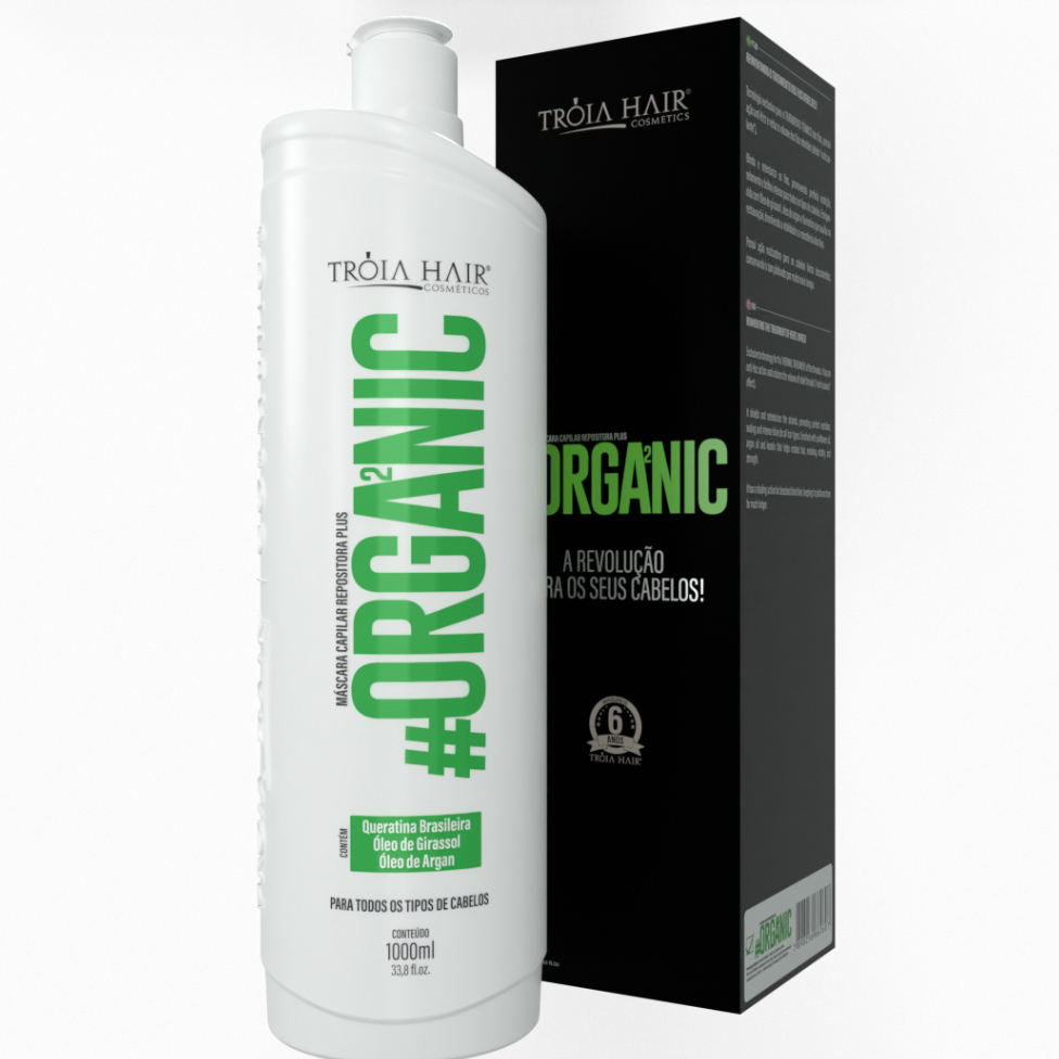 Ativo Escova Progressiva Organic Premium Tróia Hair 1litro