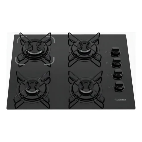 Cooktop Itatiaia Essencial 4 Bocas Preto – Bivolt 127V/220V com Acendimento Automático