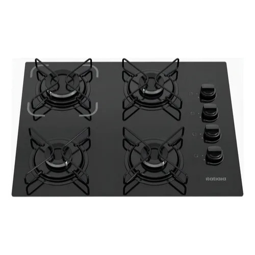 Cooktop Itatiaia Essencial 4 Bocas Preto – Bivolt 127V/220V com Acendimento Automático