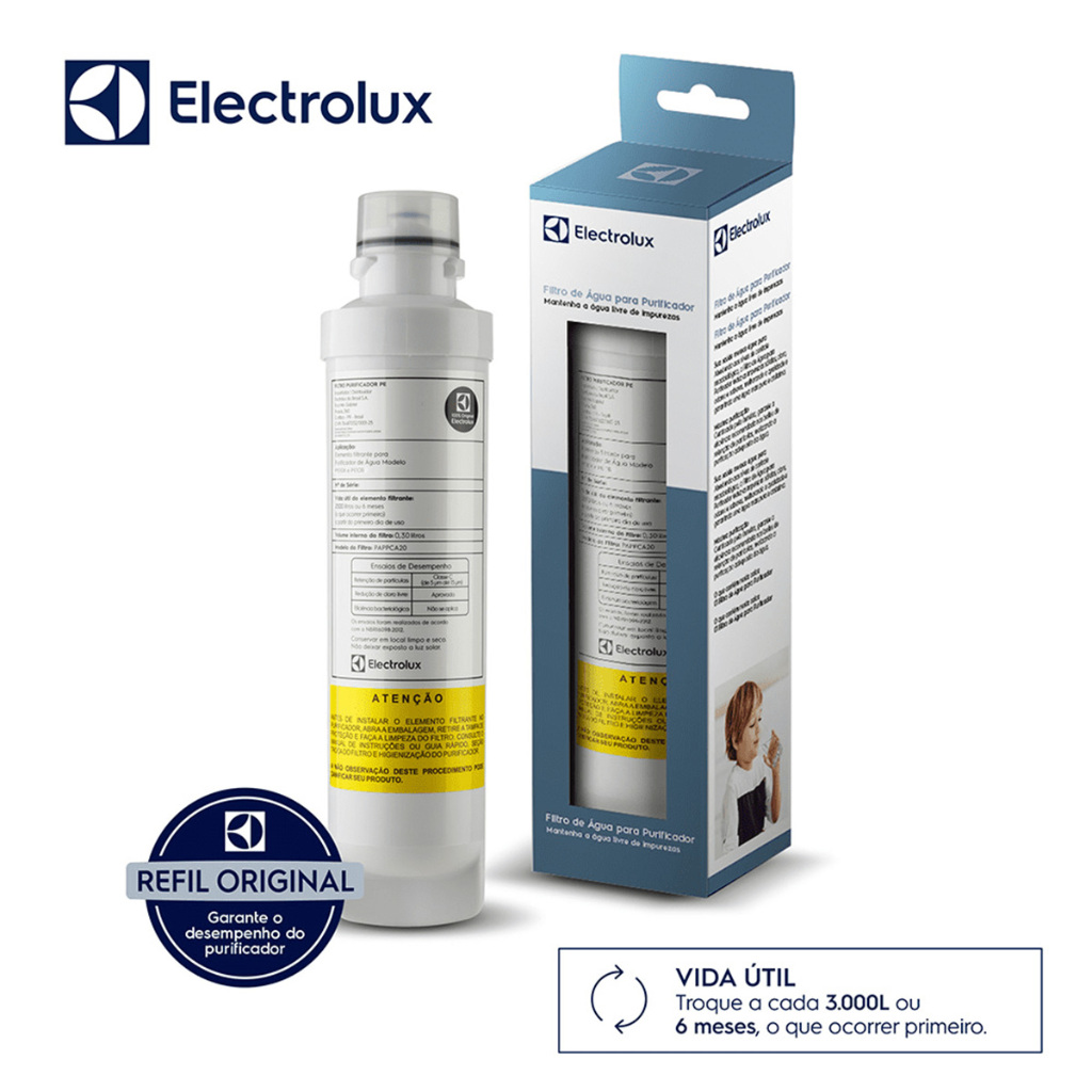 Refil Original Electrolux 41037245 – Água Pura e Segura em Cada Gole! 💧 PAPPCA40