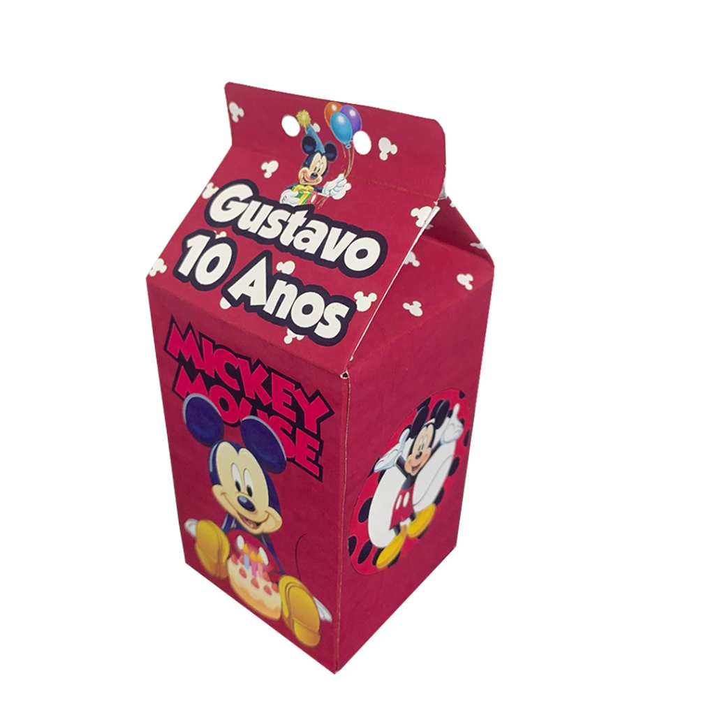Caixinhas Surpresa Mickey Safari e Mickey Aniversário Personalizadas Com Nome e Idade Para Lembrancinhas