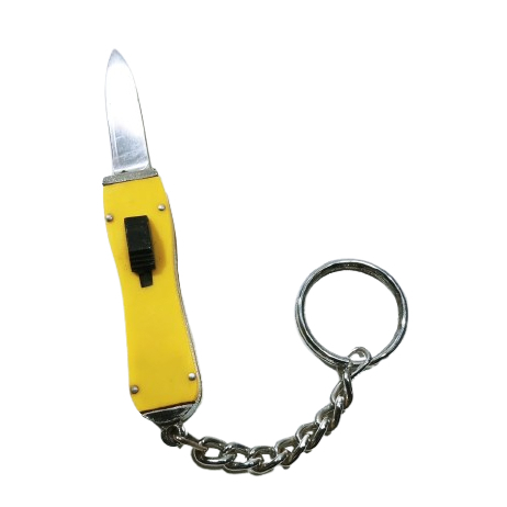 Chaveiro antigo mini canivete automático Brauflex S.a anos 80