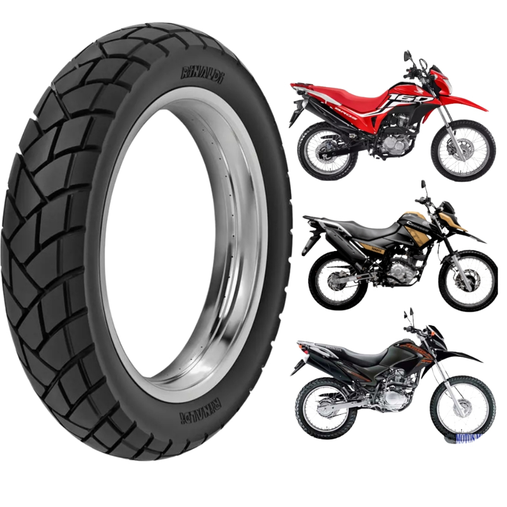 Pneu Rinaldi 110/90-17 R34 Traseiro Bros Xre 190 Xtz Crosser Adicionar aos favoritos R$ 459 em Oferta na Shopee