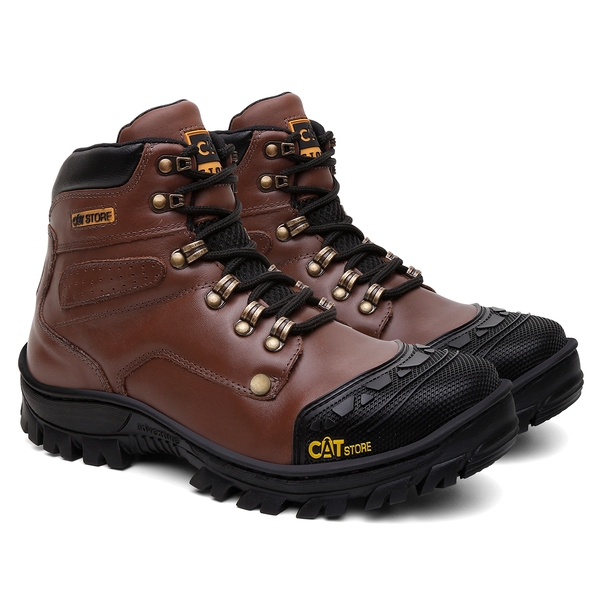 Bota Coturno Feminino Masculino Caterpillar Cat Store Segurança Com Pu Gel Promoção envio imediato