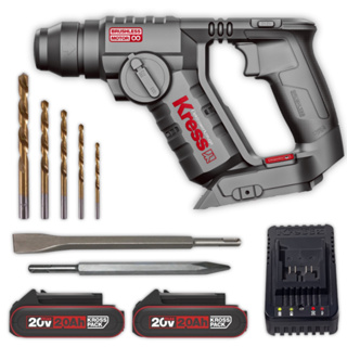 Martelete Rompedor Sds Plus 2 Baterias 20v Kuc50 Kress Com 7 Acessórios em Oferta na Shopee