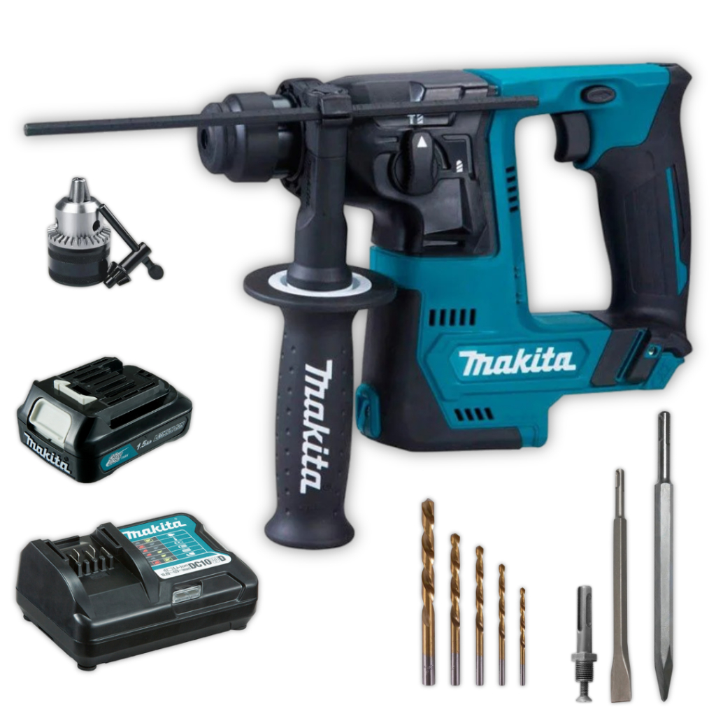 Martelete Makita Hr140dz Sds Plus 1 Bateria 12v Acessórios Bivolt