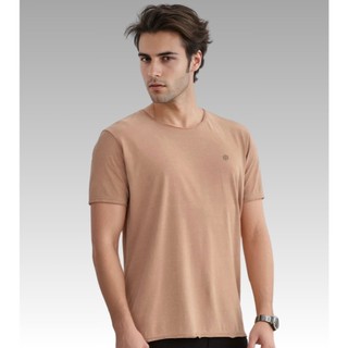 Camiseta Gola Canoa Corte a Fio Estonada de Algodão Premium Masculina Trendy Lumi