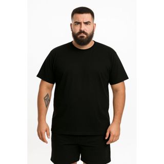 Kit 4 Camisetas Plus Size G1 G2 G3 Lisa Premium Fio 30.1 Masculina 100% Algodão Camisa Básica Reforçada AMGK em Oferta na Shopee