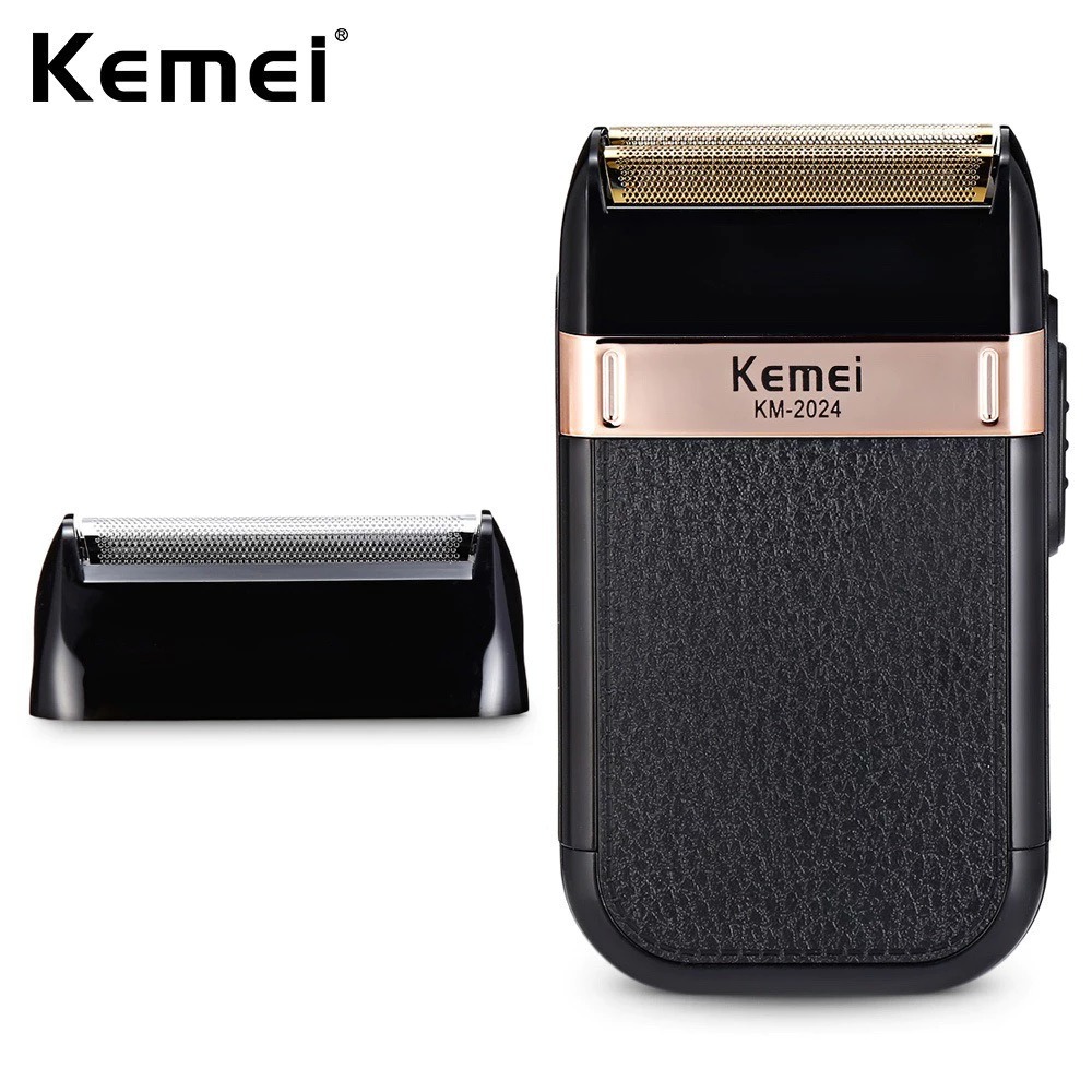 Maquina de barbear Barbeador elétrico sem fio recarregável Kemei Classic Shaver Km 2024 - ...