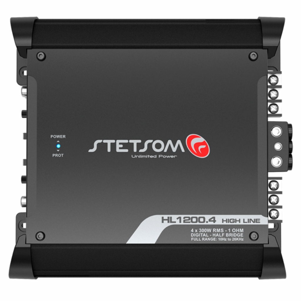 Módulo Amplificador Digital Stetsom HL1200.4 Canais - 1200 Watts RMS - 1 Ohm
