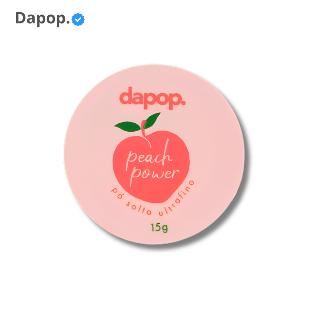 Pó Solto Facial Peach Pêssego - Dapop em Oferta na Shopee