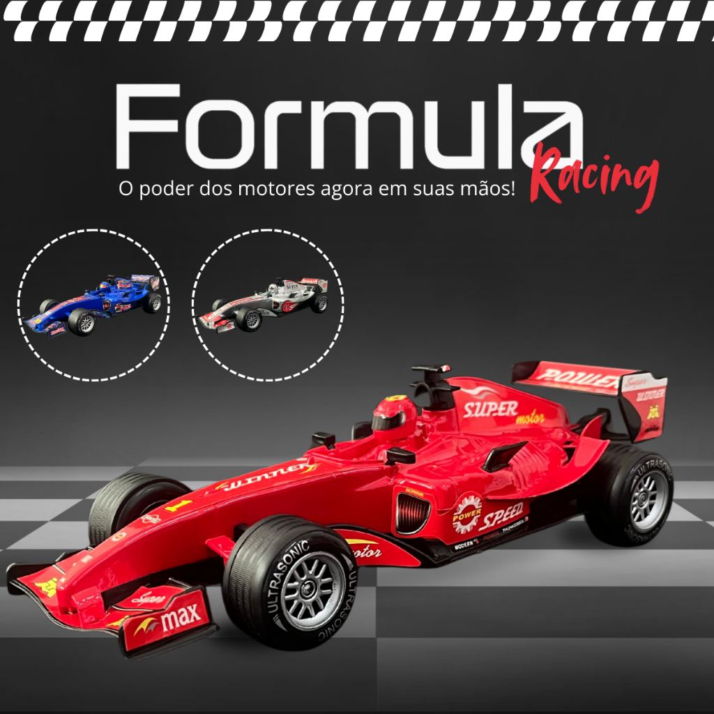 Carrinho Fórmula 1 Com Fricção Com Som De Motor Real Carrinho Grande 27cm em Oferta na Shopee