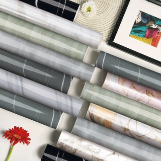 Papel De Parede Vinilico Autoadesivo Mármore Efeito Brilhante Lavável Para Cozinha Banheiro Sala 5 m