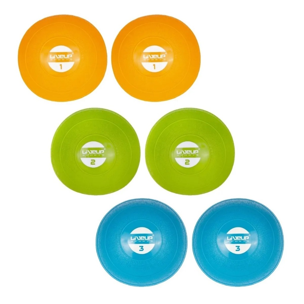 Toning Ball Par 0,5Kg 1kg 2kg 3kg - Par Bola Tonificadora Liveup Sports