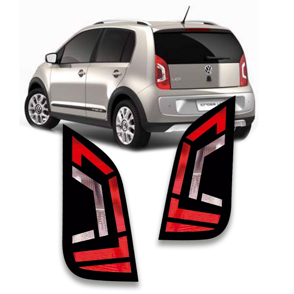 Par Aplique Mascara Negra Adesivo Lanterna Vw Up Tsi Mpi Toy em Oferta na Shopee