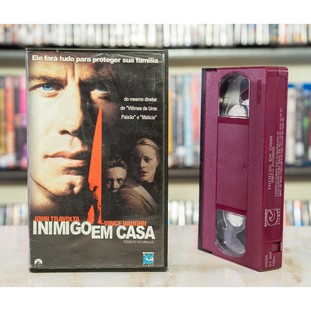 VHS Inimigo Em Casa - LEGENDADO - John Travolta Vince Vaughn - Original - Fita de Vídeo Filme - Suspense