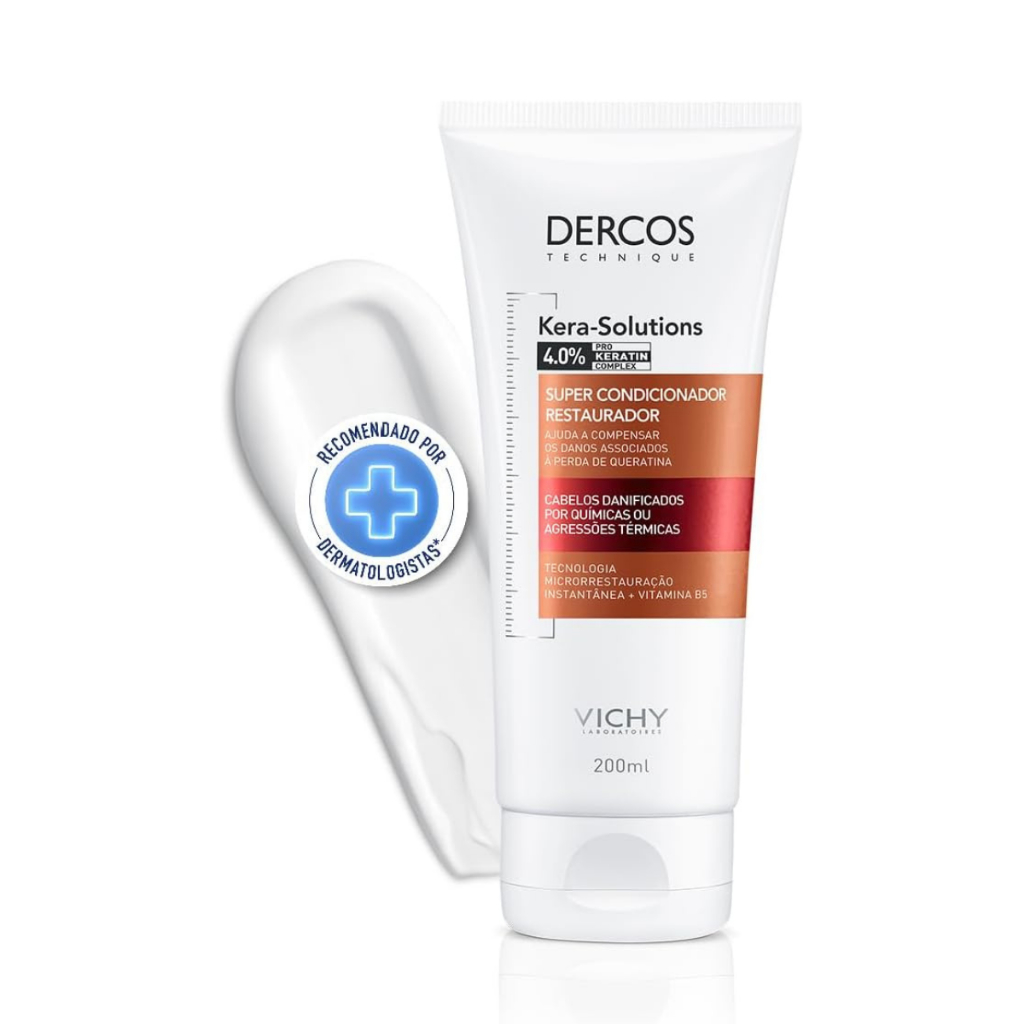 Condicionador Vichy Dercos Kera-Solutions Cabelos Danificados Com 200ml