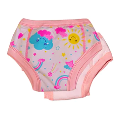 Kit 2 Calcinhas de Desfralde Infantil Reutilizável Absorvente Treinamento Menina