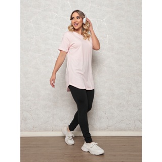 Blusa Feminina Longline Tapa Bumbum Cobre Legging Lisa Academia Fitness em Oferta na Shopee