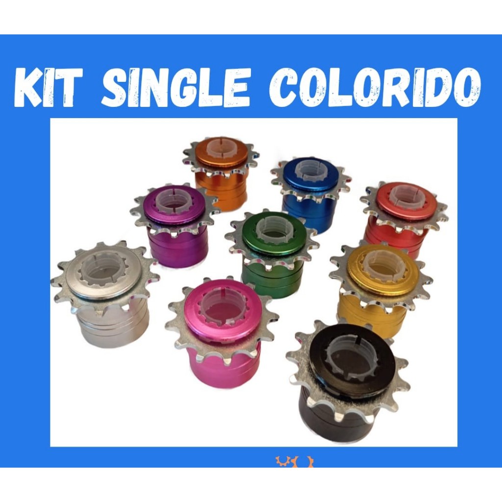 Kit Single Para Cubo K7 13D Kit Com Espaçador Single Gios Hupi Viking Dugrau Bike Bicicleta