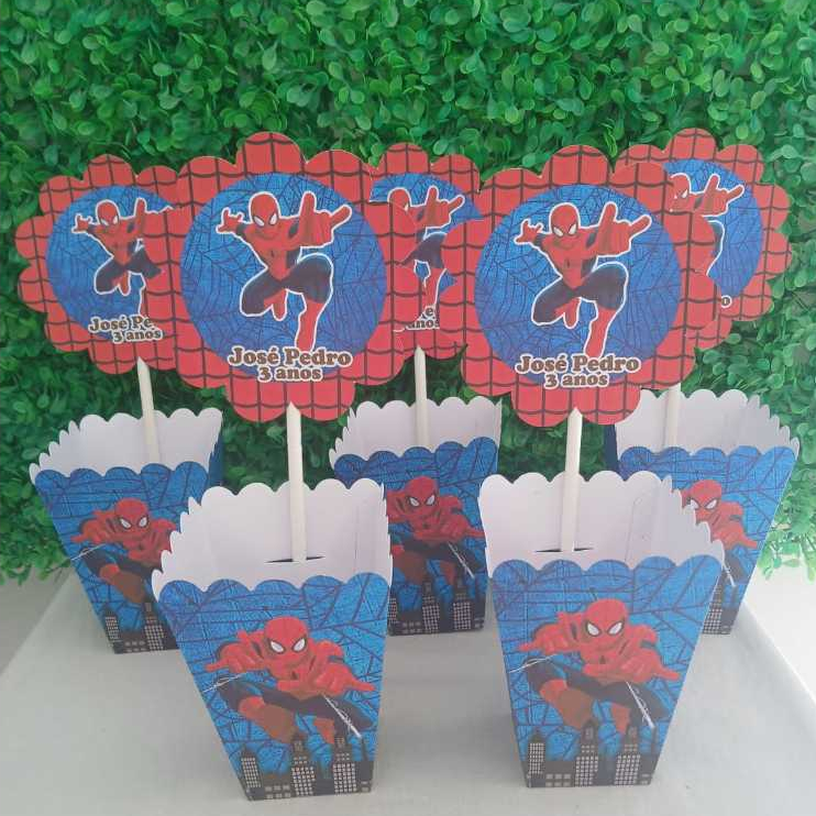 Centros de mesa homem aranha ( PEGUE E MONTE)kit perosnalizados de centros de mesa homem aranha para festa e aniversario