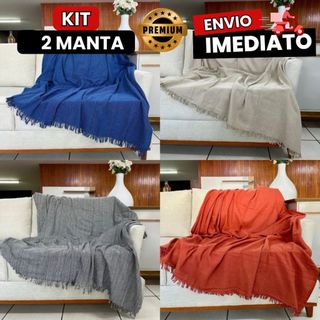 Kit 2 Manta Para Sofá Gigante Poltrona 1.80 x 2.40 Retrátil Capa Protetora