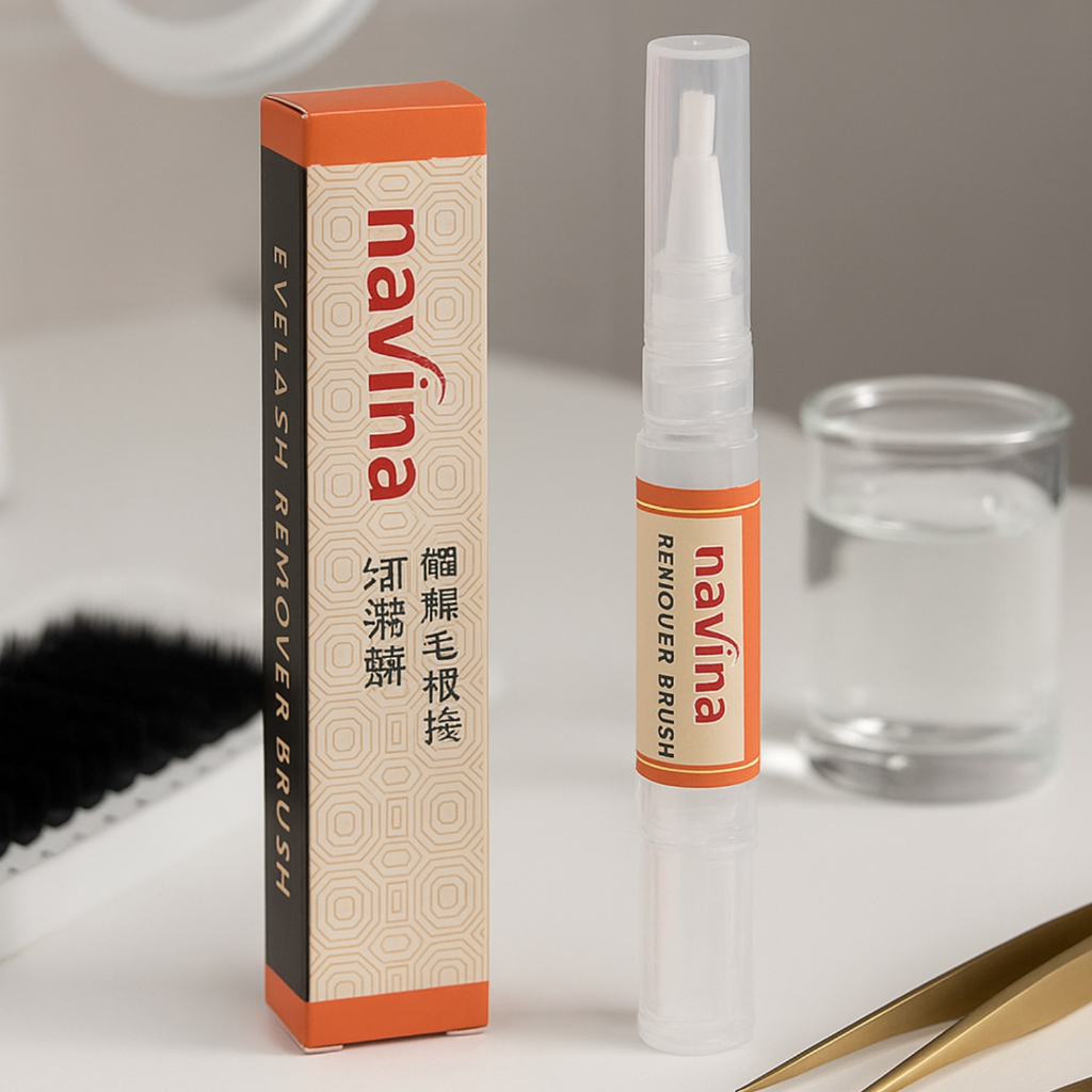 Caneta Gel Removedor De Cola Para Cílios Navina 10g Original em Oferta na Shopee