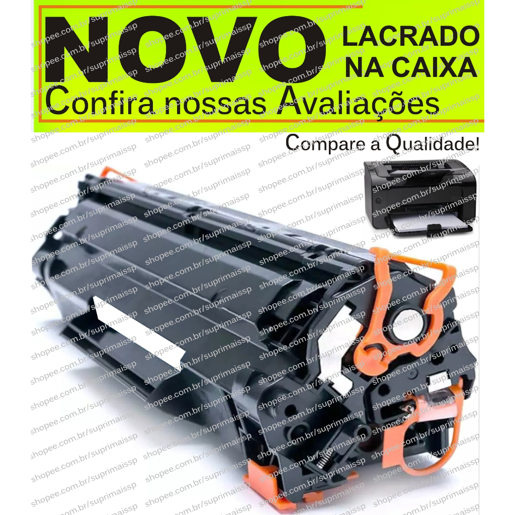 Toner Compatível HP CE285A CB435A CB436A P1102 P1005 P1505 M1120 M1210 M1212 M1130 M1132 - Novo em Oferta na Shopee