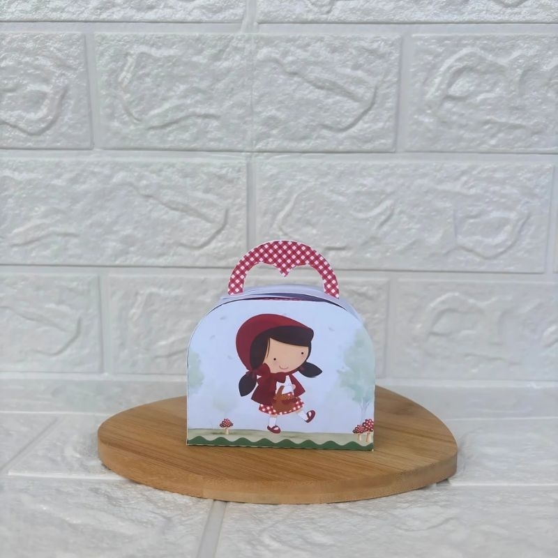 PEGUE E MONTE - Caixinha Maletinha personalizada Chapeuzinho Vermelho -  Lembrancinhas -Caixinhas para festa-Aniversário