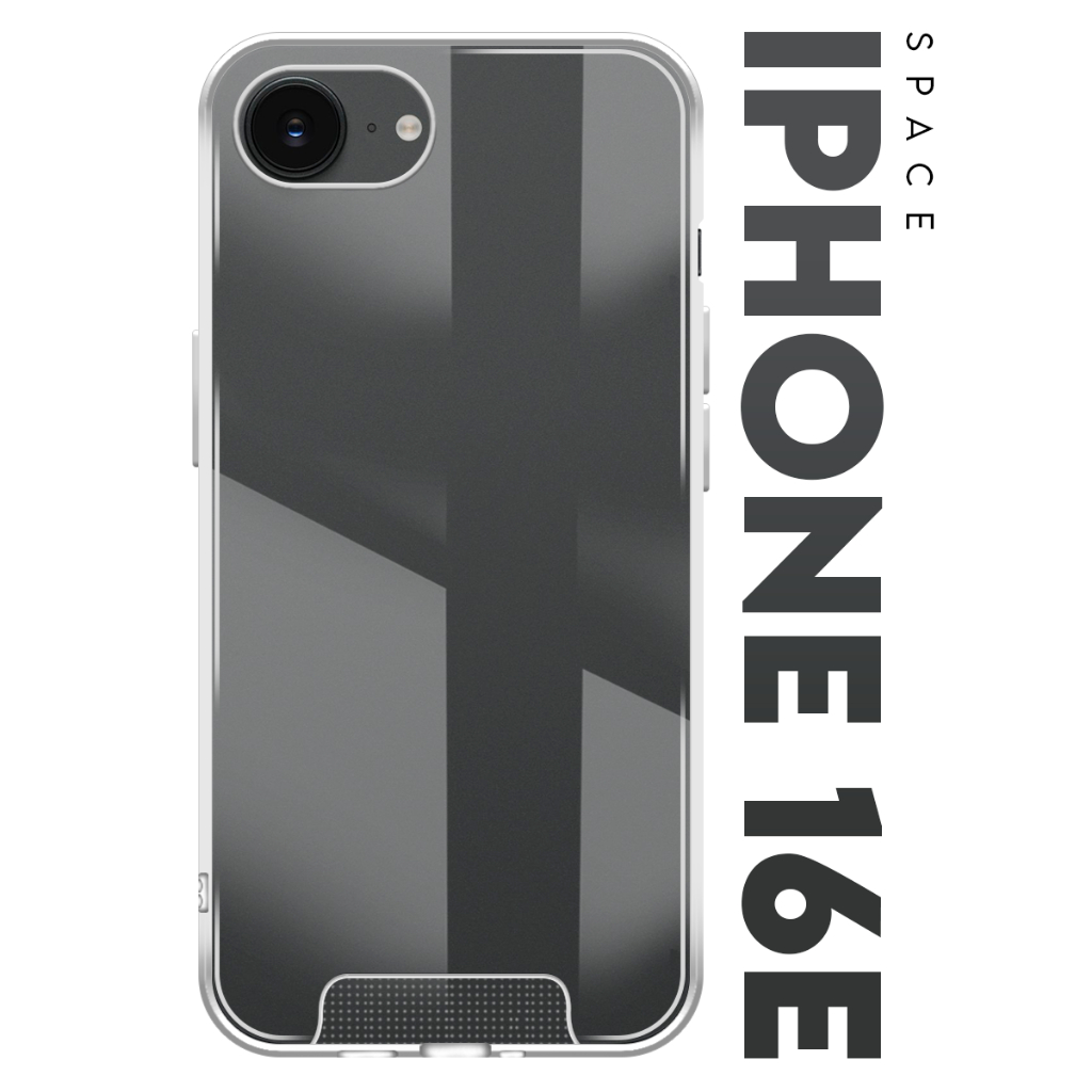 Case Capinha Case Anti Impacto Space Acrílico Transparente Protetora para iPhone 16E Tela 6.1