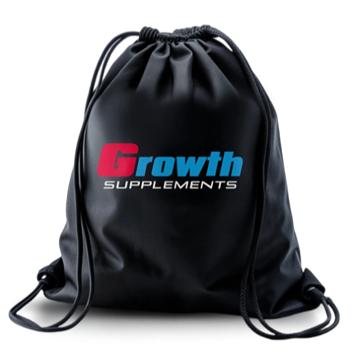 Sacola Tipo Mochila Logo Bolsa Saco Bag Esportiva Fitness Academia Escola Faculdade Growth