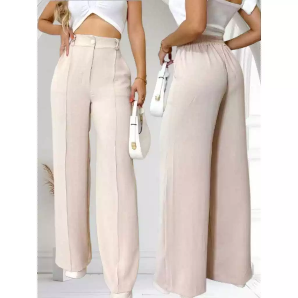 CALÇA PANTALONA FEMININA DUNA COM FORRO E BOTÂO TENDENCIA 2026